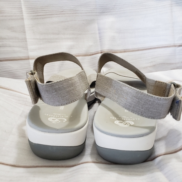 🌞SOLD🌞 Clarks Cloudsteppers Arla Jacory Platform Nylon Strap Sandals Womens 10 - Picture 6 of 10
